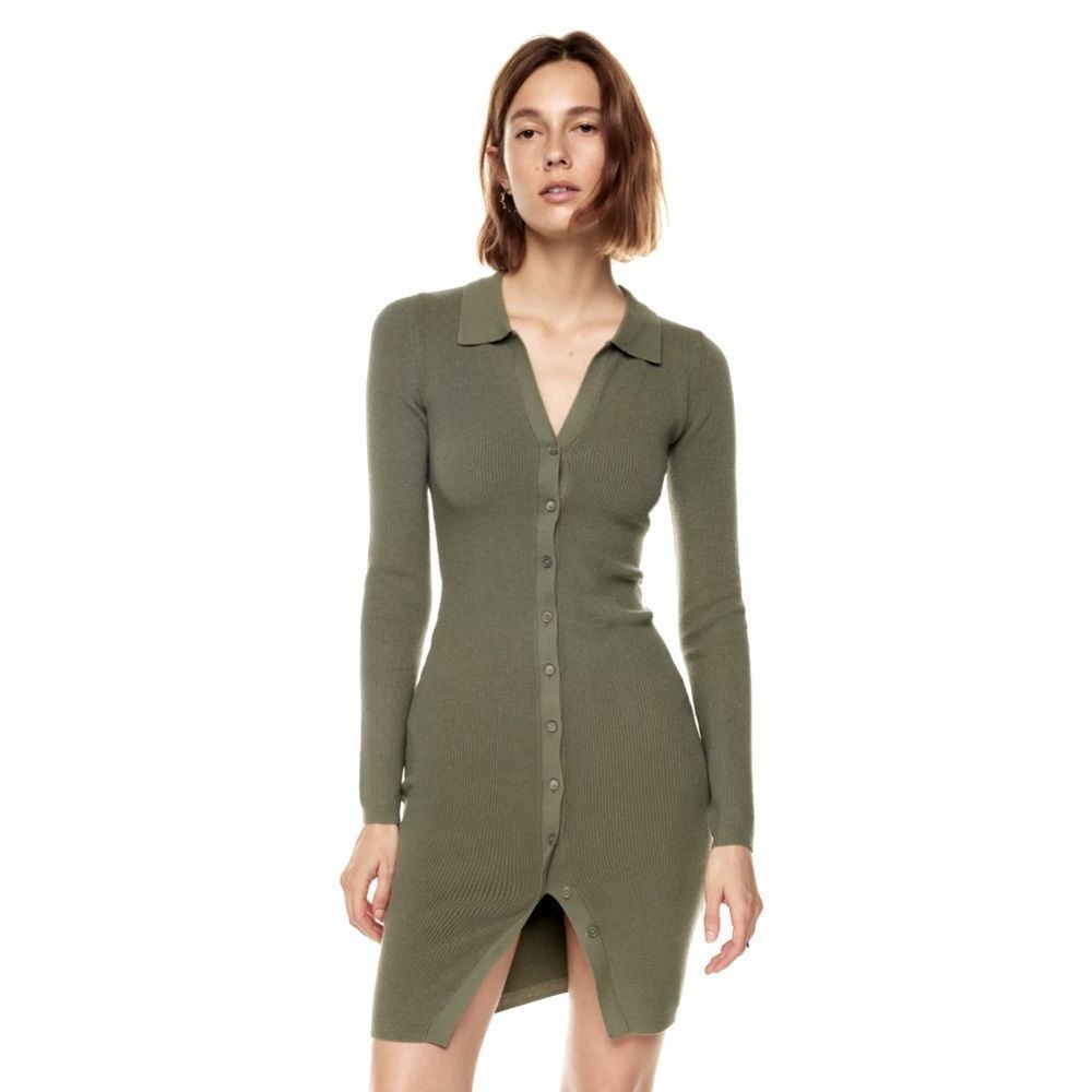 Wilfred |  COVE DRESS | Button-up sweater dress